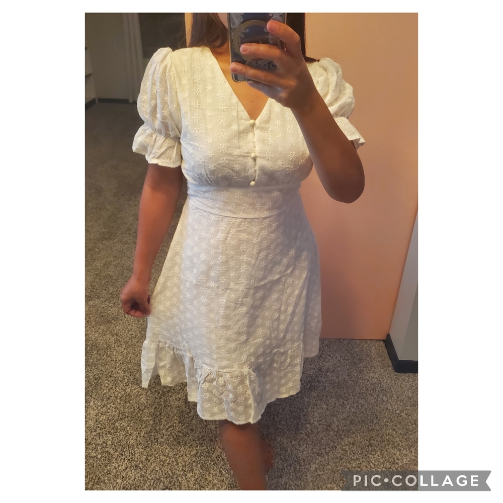 MIDI WHITE DRESS